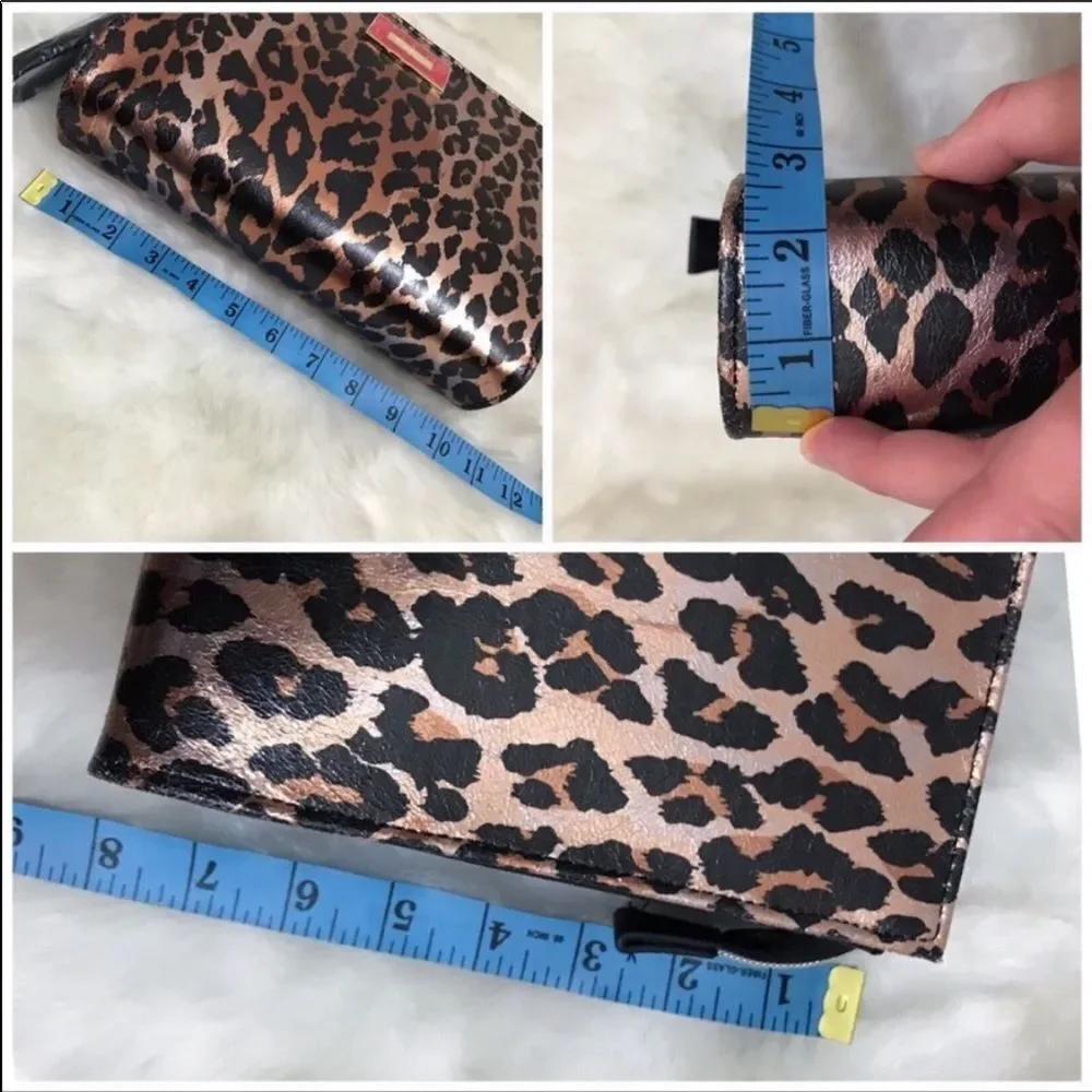 Betsey Johnson Cheetah Print Cosmetic Case Makeup Bag Leopard